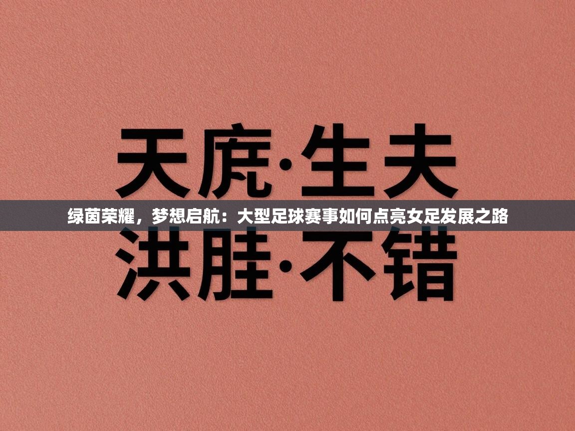绿茵荣耀，梦想启航：大型足球赛事如何点亮女足发展之路  第1张